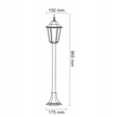 Lampa ogrodowa LIGURIA PATYNA 100 cm (3)