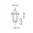 LAMPA KINKIET ZEWNĘTRZNY LIGURIA góra czarna (2)