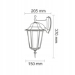LAMPA KINKIET ZEWNĘTRZNY LIGURIA dół patyna (2)
