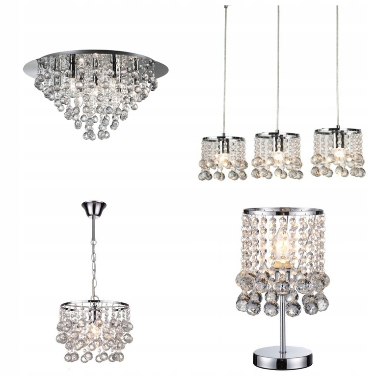 Lampa Zwis LONDON CRYSTAL kryształki 3xE14 (2)
