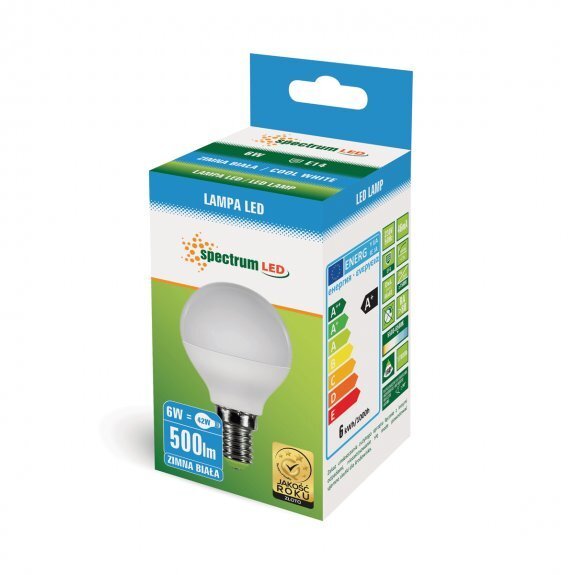 Żarówka Led E14 6W kulka zimna spectrum (1)
