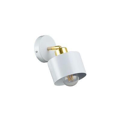 Kinkiet E27 LED Elza ruchomy x1 biały + złoty