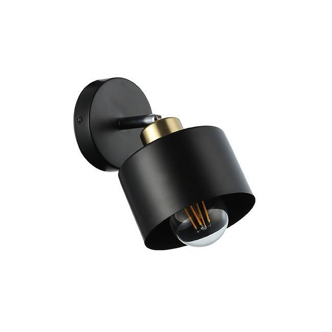 Kinkiet E27 LED Elza ruchomy x1 czarny + miedź (1)