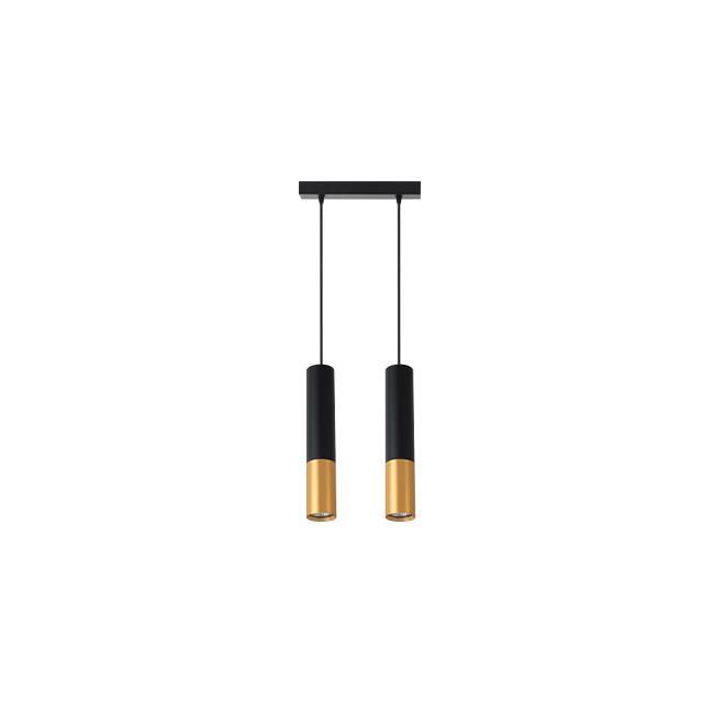 Lampa wisząca Keon GU10 x2  czarno złota (1)
