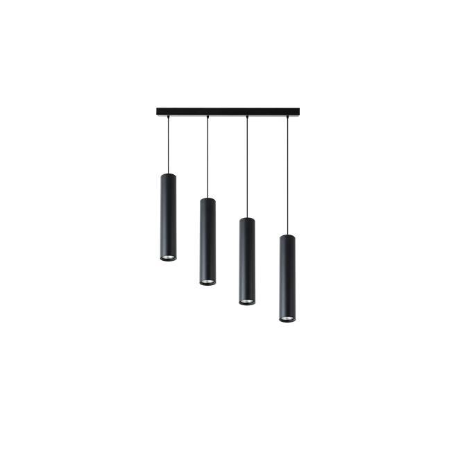  Lampa wisząca Keon GU10 x4  czarna