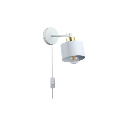 Kinkiet E27 LED Elza ruchomy x1 biały + złoty
