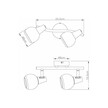  REALITY KINKIET LORIS 2XE14 817402-30 czarny (2)