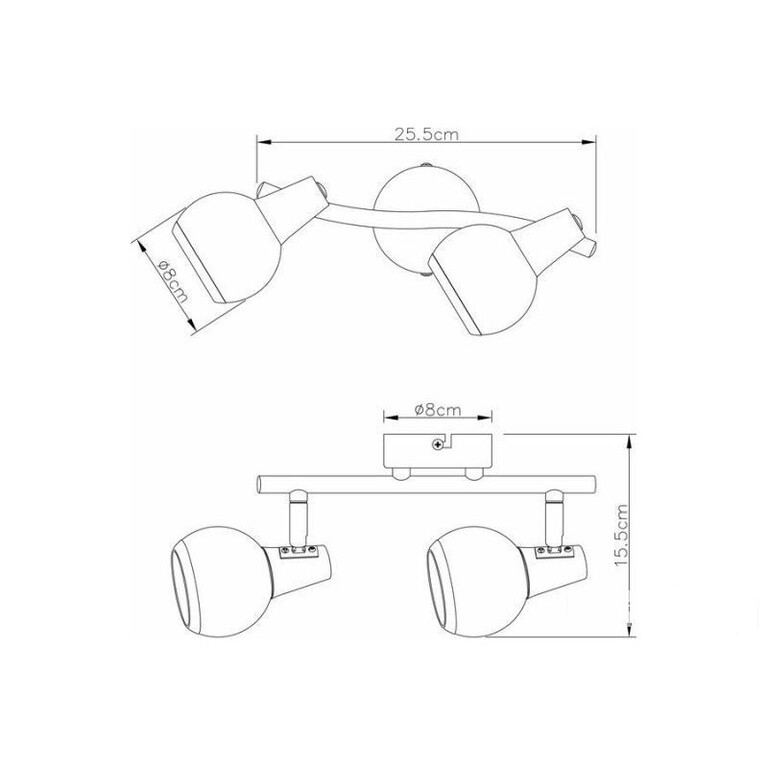  REALITY KINKIET LORIS 2XE14 817402-30 czarny (2)