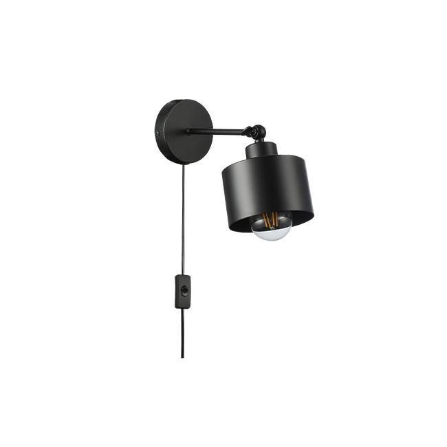 Kinkiet E27 LED Elza ruchomy x1 czarny 