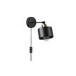 Kinkiet E27 LED Elza ruchomy x1  czarny + miedź wty