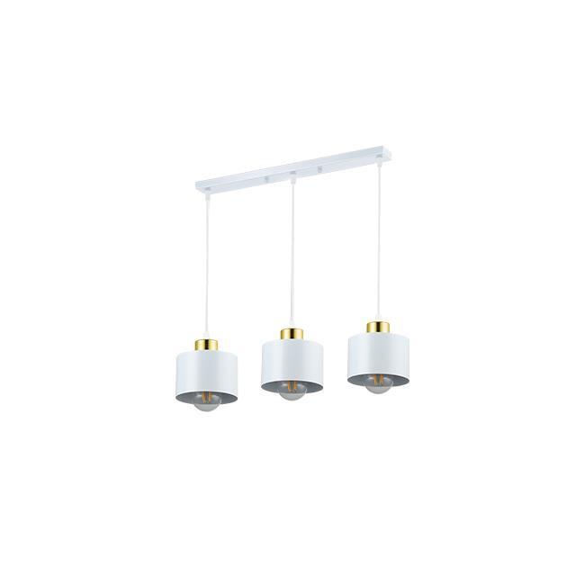 Oprawa wisząca E27 Elza x3 50cm biały + złoty (1)