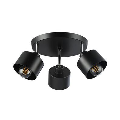 Plafon E27 LED Elza ruchomy x3 czarny