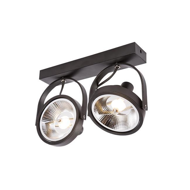 Lampa Kinkiet AR111 LED Leon ruchomy x2 czarny (2)