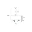 Lampa wisząca Singapore - P05383WH (5)