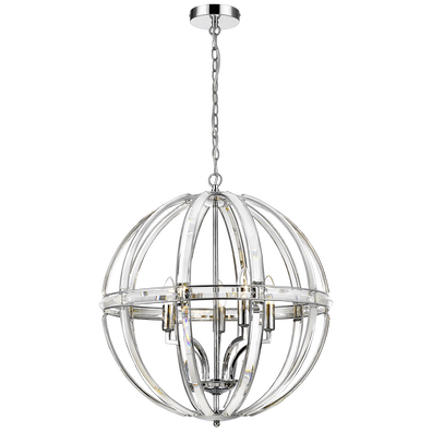 Lampa wisząca Orlando - P05735CH 5xE14 Chrom Żyran