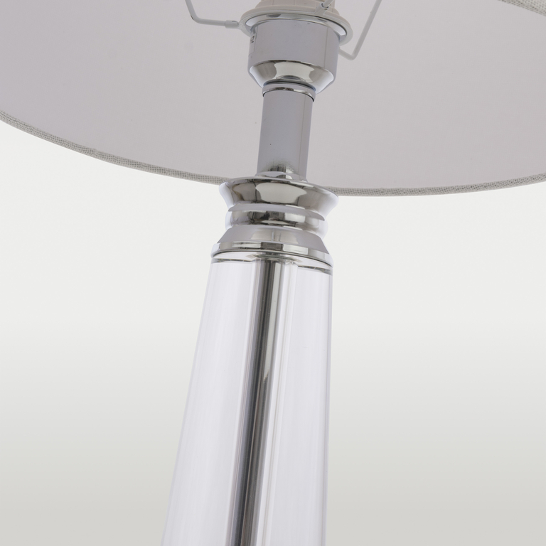 Lampka noc stołowa CHARLOTTE T01332WH Chrom 62 cm (2)